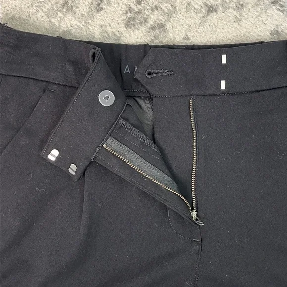 AMERICAN EAGLE WIDE LEG TROUSER WITH STRETCH BLACK HIDDEN CLOSURE SZ 8 Long - Picture 11 of 16